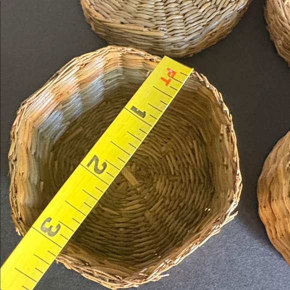 🧺 Vintage Hand-Woven Nesting Baskets – Set of 3 | Mini Boho Organizers - Picture 12 of 16